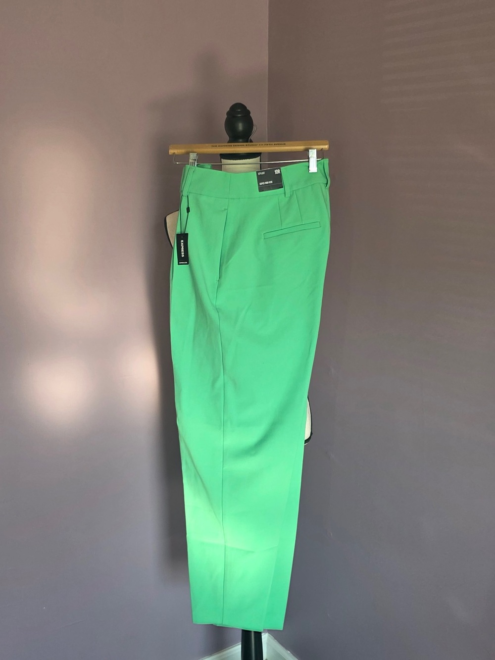 Express Bright Green Tailored Trousers